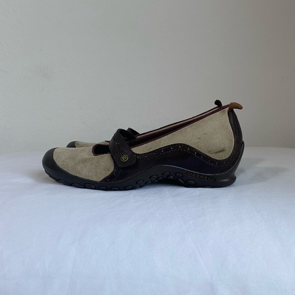 MERRELL Plaza Bandeau Women Mary Jane Slip On Leather Shoes w/Lynco Insole Sz 10 - Picture 2 of 16